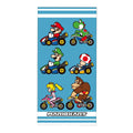 Bleu - Multicolore - Front - Mario Kart - Serviette de bain RACE