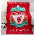Rouge - Back - Liverpool FC - Couverture YOU'LL NEVER WALK ALONE