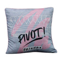 Rose - Gris - Back - Friends - Coussin COFFEE