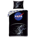 Noir - Gris - Bleu - Front - NASA - Parure de lit