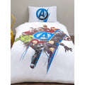 Blanc - Bleu - Back - Marvel Avengers - Parure de lit