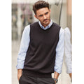 Gris foncé - Back - Russell Collection - Pull sans manches - Homme