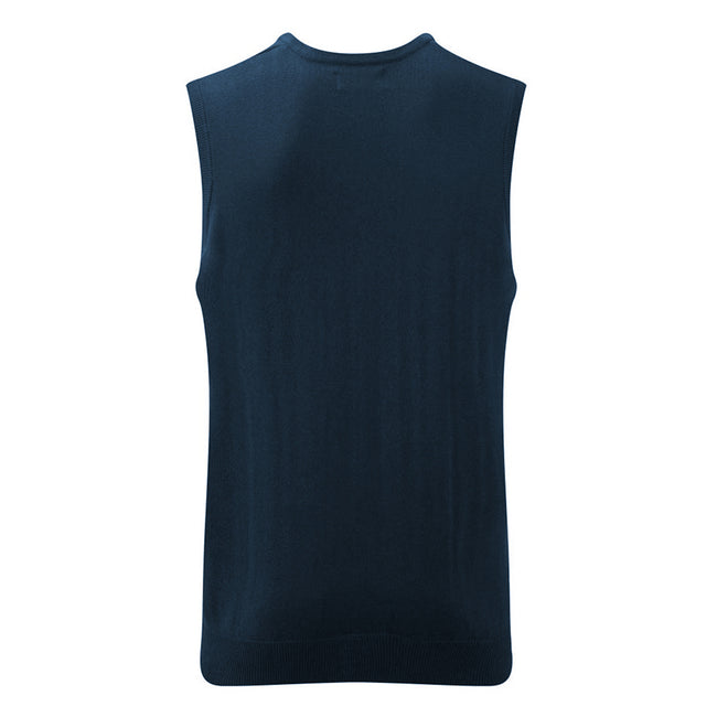 Bleu marine - Back - Russell Collection - Pull sans manches - Homme
