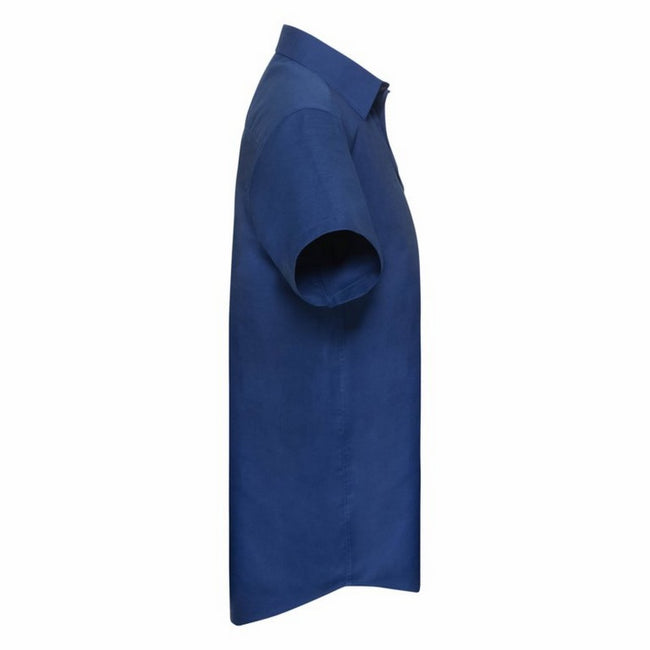 Bleu roi - Side - Russell - Chemise manches courtes - Homme