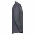 Gris - Side - Chemise à manches longues Russell Collection pour homme