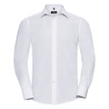 Blanc - Front - Chemise à manches longues Russell Collection pour homme