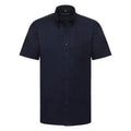 Bleu marine - Front - Russell - Chemise manches courtes - Homme