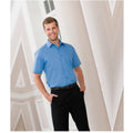 Bleu clair - Lifestyle - Chemise à manches courtes en popeline Russell Collection pour homme