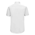 Blanc - Back - Chemise à manches courtes Russell Collection pour homme