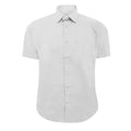 Blanc - Front - Chemise à manches courtes Russell Collection pour homme