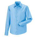 Bleu pâle - Front - Russell - Chemise à manches longues sans repassage - Homme