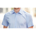 Bleu clair - Back - Russell - Chemise à manches courtes sans repassage - Homme
