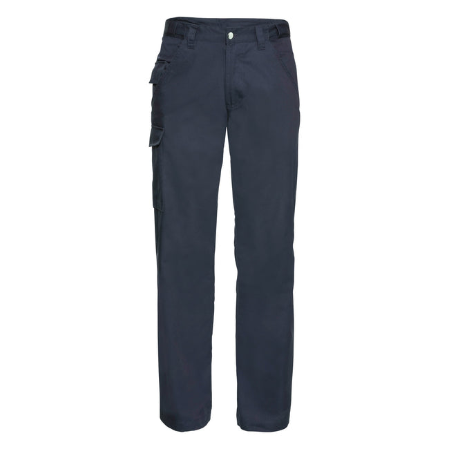 Bleu marine - Front - Russell - Pantalon de travail, coupe longue - Homme