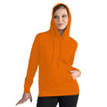 Orange - Back - SG - Sweatshirt uni à capuche - Femme