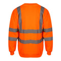 Orange Haute Visibilité - Back - Sweatshirt haute visibilité Yoko pour femme
