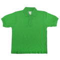 Vert - Front - B&C Safran - Polo 100% coton - Enfant unisexe