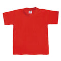 Rouge - Front - T-shirt à manches courtes B&C Exact 190 pour enfant