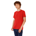 Rouge - Back - T-shirt à manches courtes B&C Exact 190 pour enfant