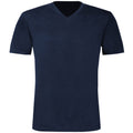 Bleu marine - Front - T-shirt à manches courtes Exact V-Neck pour homme