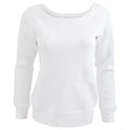 Blanc - Front - Bella - Sweatshirt à col large - Femme