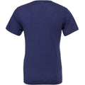 Bleu marine - Back - T-shirt à manches courtes et col en V Canvas pour homme