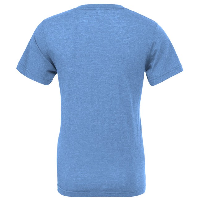 Bleu foncé - Back - T-shirt à manches courtes et col en V Canvas pour homme