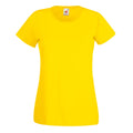 Jaune vif - Front - Fruit Of The Loom - T-shirt manches courtes - Femme