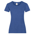 Bleu roi chiné - Front - Fruit Of The Loom - T-shirt manches courtes - Femme