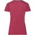 Rouge chiné - Back - Fruit Of The Loom - T-shirt manches courtes - Femme