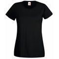 Noir - Front - Fruit Of The Loom - T-shirt manches courtes - Femme