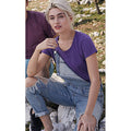 Violet chiné - Lifestyle - Fruit Of The Loom - T-shirt manches courtes - Femme