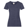Bleu marine chiné - Front - Fruit Of The Loom - T-shirt manches courtes - Femme
