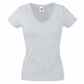 Gris chiné - Front - Fruit Of The Loom - T-shirt à manches courtes - Femme