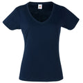 Bleu marine profond - Front - Fruit Of The Loom - T-shirt à manches courtes - Femme