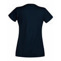 Bleu marine profond - Back - Fruit Of The Loom - T-shirt à manches courtes - Femme