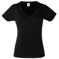 Noir - Front - Fruit Of The Loom - T-shirt à manches courtes - Femme