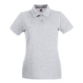 Gris clair chiné - Front - Fruit of the Loom - Polo PREMIUM - Femme