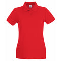 Rouge - Front - Fruit of the Loom - Polo PREMIUM - Femme