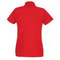 Rouge - Back - Fruit of the Loom - Polo PREMIUM - Femme