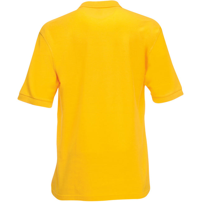 Jaune - Back - Fruit Of The Loom - Polo manches courtes - Homme