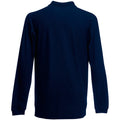 Bleu marine profond - Back - Fruit Of The Loom - Polo à manches longues - Homme