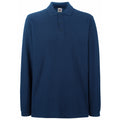Bleu marine - Front - Fruit Of The Loom - Polo à manches longues - Homme