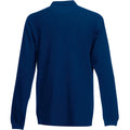 Bleu marine - Back - Fruit Of The Loom - Polo à manches longues - Homme