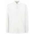 Blanc - Front - Fruit Of The Loom - Polo à manches longues - Homme