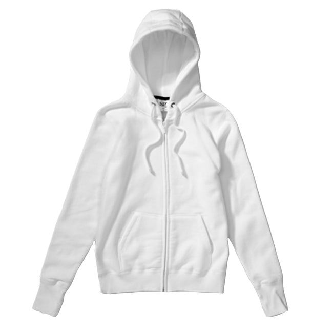 Blanc - Front - SG - Sweatshirt à capuche et fermeture zippée - Homme