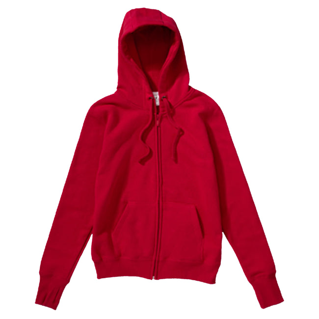 Rouge - Front - SG - Sweatshirt à capuche et fermeture zippée - Homme
