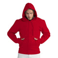 Rouge - Back - SG - Sweatshirt à capuche et fermeture zippée - Homme