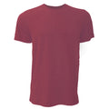Rouge foncé chiné - Front - Canvas - T-shirt JERSEY - Hommes
