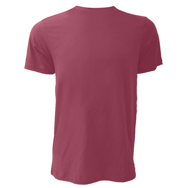 Rouge foncé chiné - Back - Canvas - T-shirt JERSEY - Hommes