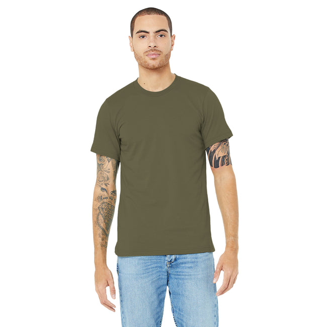 Vert militaire - Side - Canvas - T-shirt JERSEY - Hommes